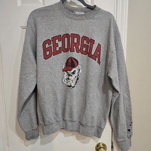 Champion Gray Georgia Bulldogs Men's Sweater